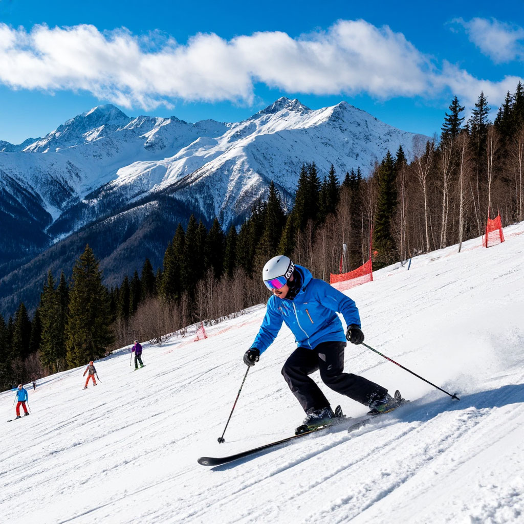 Обучение горным лыжам Роза Хутор